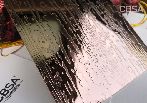 rose gold mirror stainless steel decorative sheet