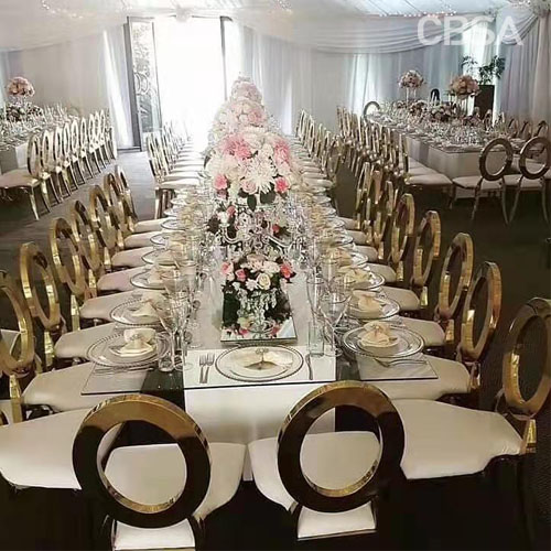The dining chair is necessary for the wedding hall.