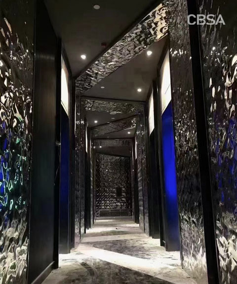 SS Water ripple indoor space application